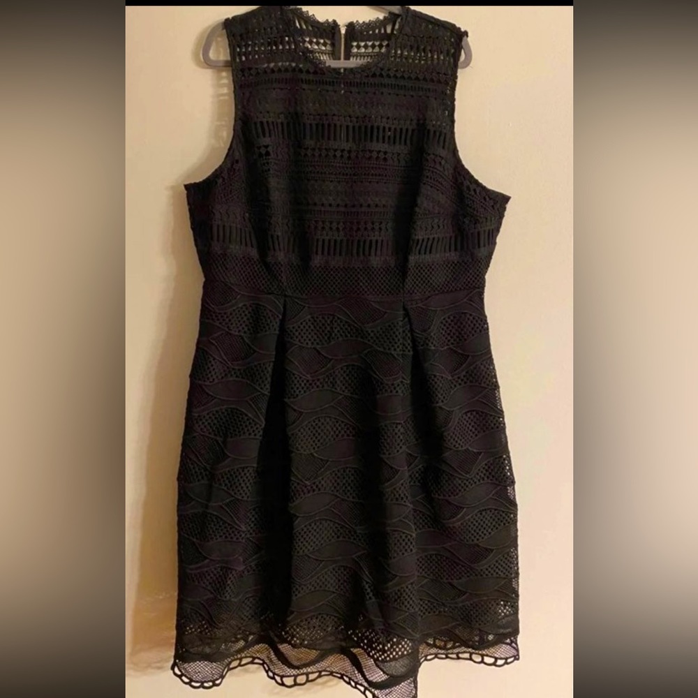 NWT ModCloth brand Liza Luxe dress Black lace.